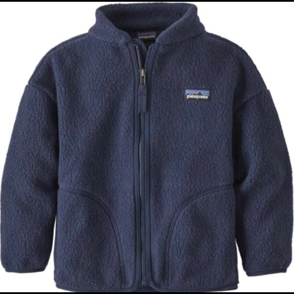 Patagonia toddler fleece in navy